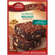 Betty Crocker Delights Brownie Mix Supreme Walnut 16.5 oz (Pack of 4)
