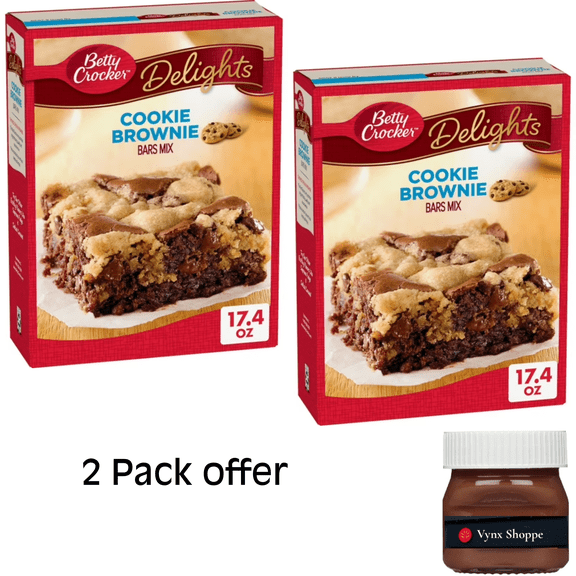 Betty Crocker Delights Cookie Brownie Bar Mix, 17.4 oz.