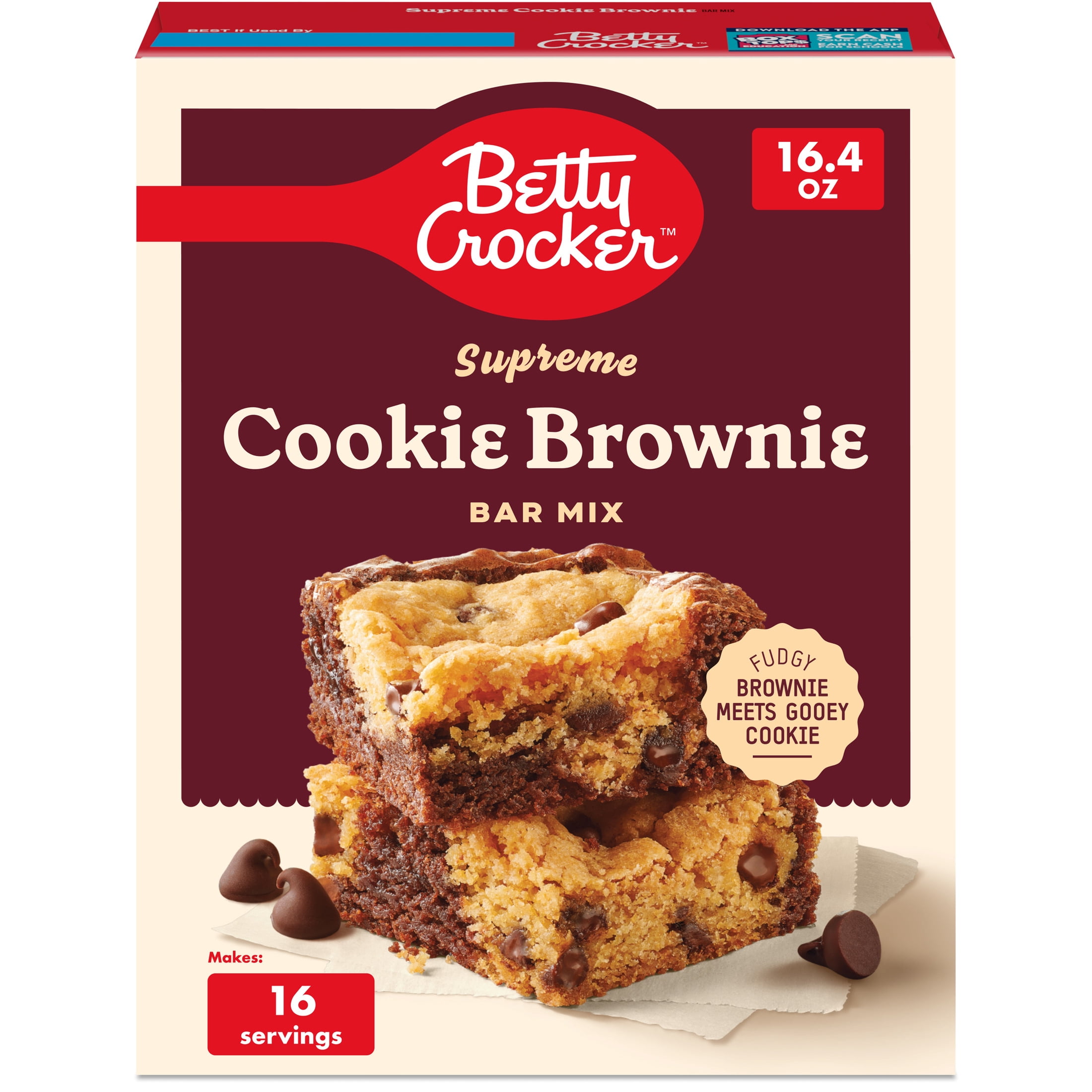 Betty Crocker Supreme Cookie Brownie Bars Mix