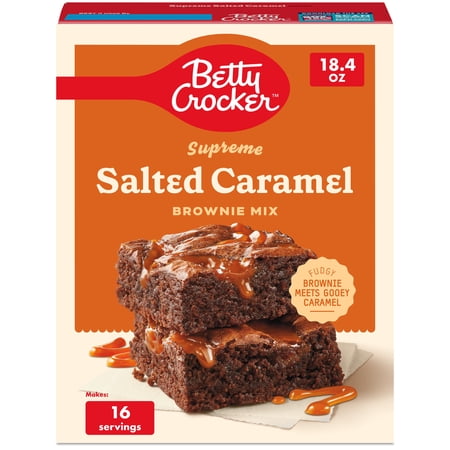 Betty Crocker Supreme Salted Caramel Brownie Mix, 18.4 oz