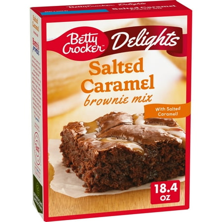 Betty Crocker Delights Salted Caramel Brownie Mix, 18.4 oz.