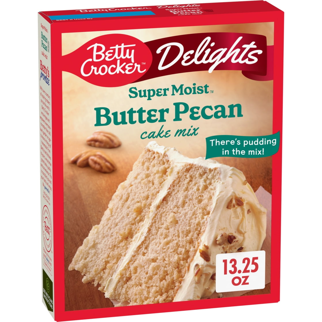 Betty Crocker Delights Super Moist Butter Pecan Cake Mix, 13.25 oz.