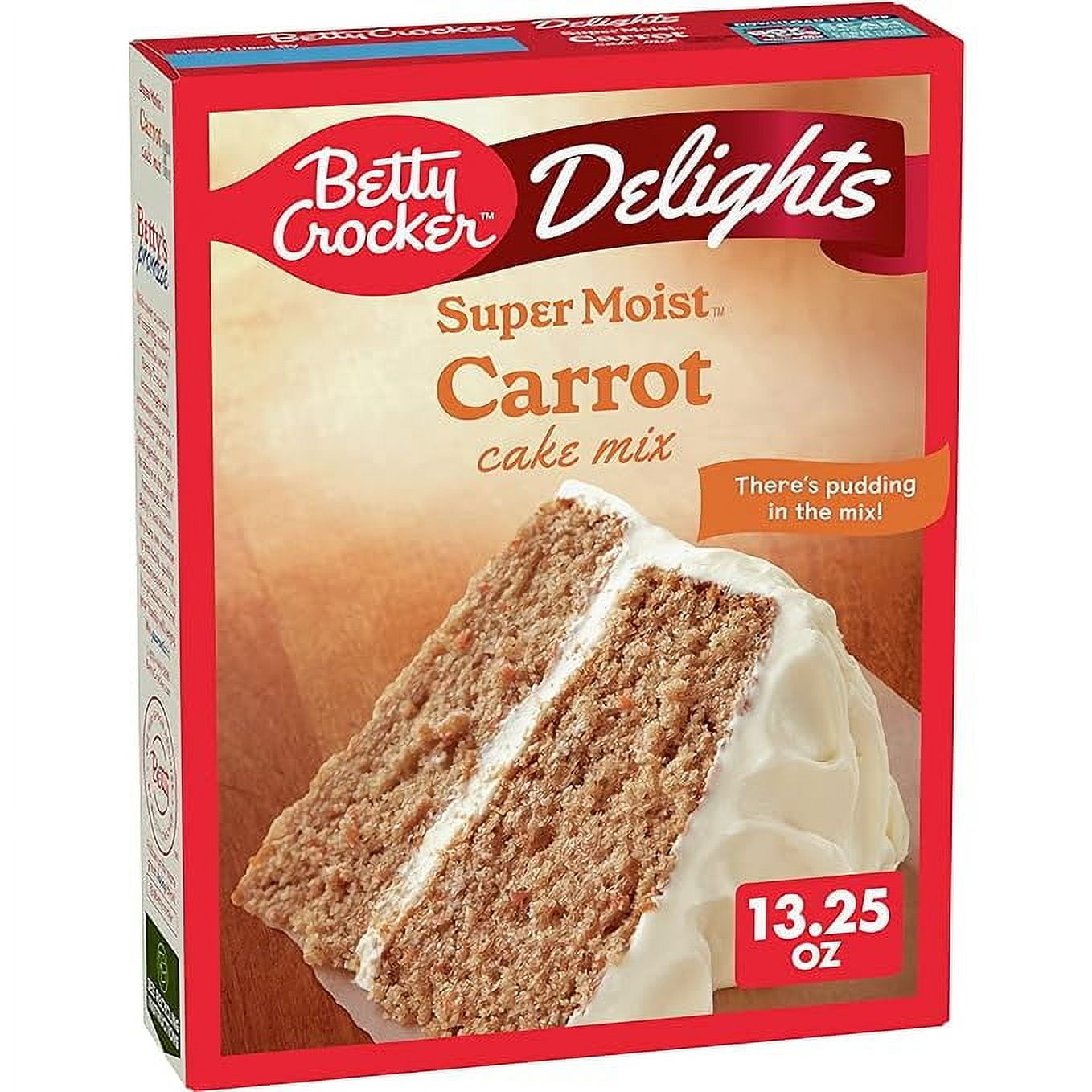 Betty Crocker Delights Super Moist Carrot Cake Mix, 13.25 oz.
