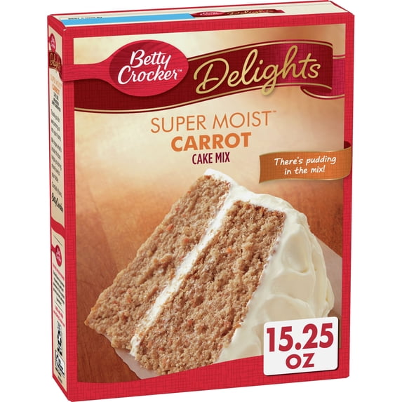 Betty Crocker Delights Super Moist Carrot Cake Mix, 15.25 oz.