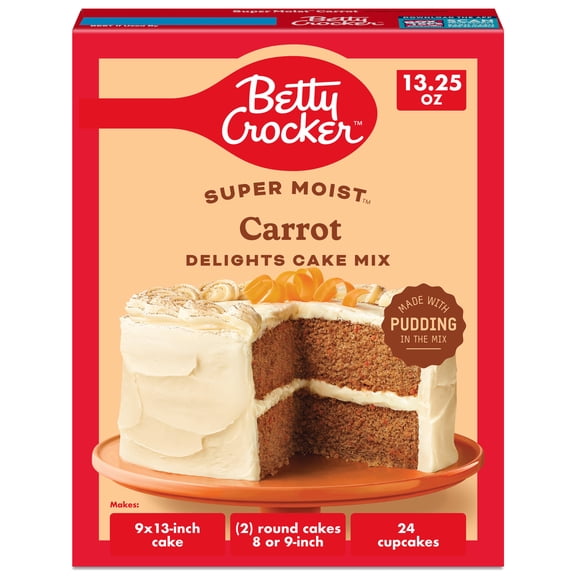 Betty Crocker Delights Super Moist, Carrot Cake Mix, 13.25 oz