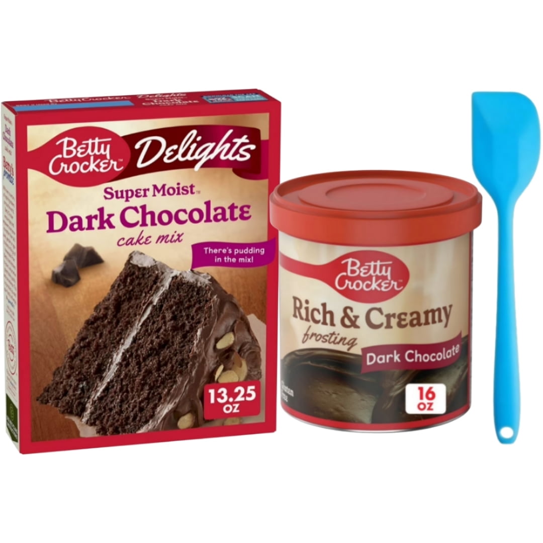 Betty Crocker Delights Super Moist Dark Chocolate Cake Mix, 13.25