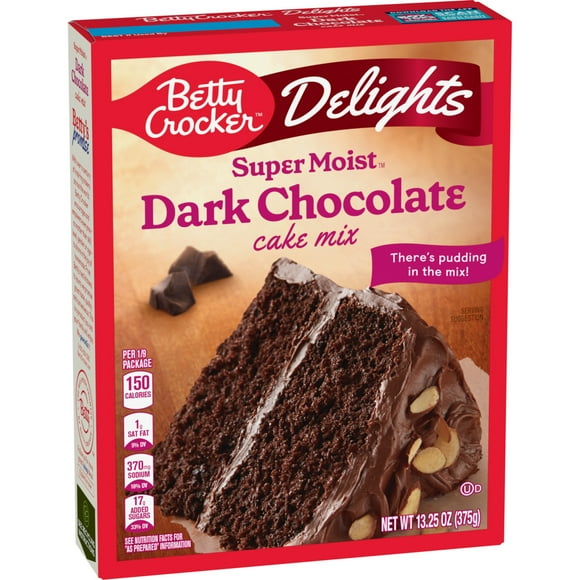 Betty Exclusives Wednesday Super Moist Dark Chocolate Cake Mix, 13.25 oz