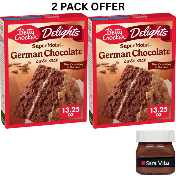 Betty Crocker Delights Super Moist German Chocolate Cake Mix, 13.25 oz.