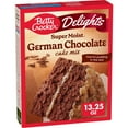 thumbnail image 1 of Betty Crocker Delights Super Moist German Chocolate Cake Mix, 13.25 oz., 1 of 16