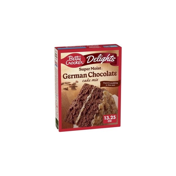 Betty Crocker Delights Super Moist German Chocolate Cake Mix (Pack of 48)