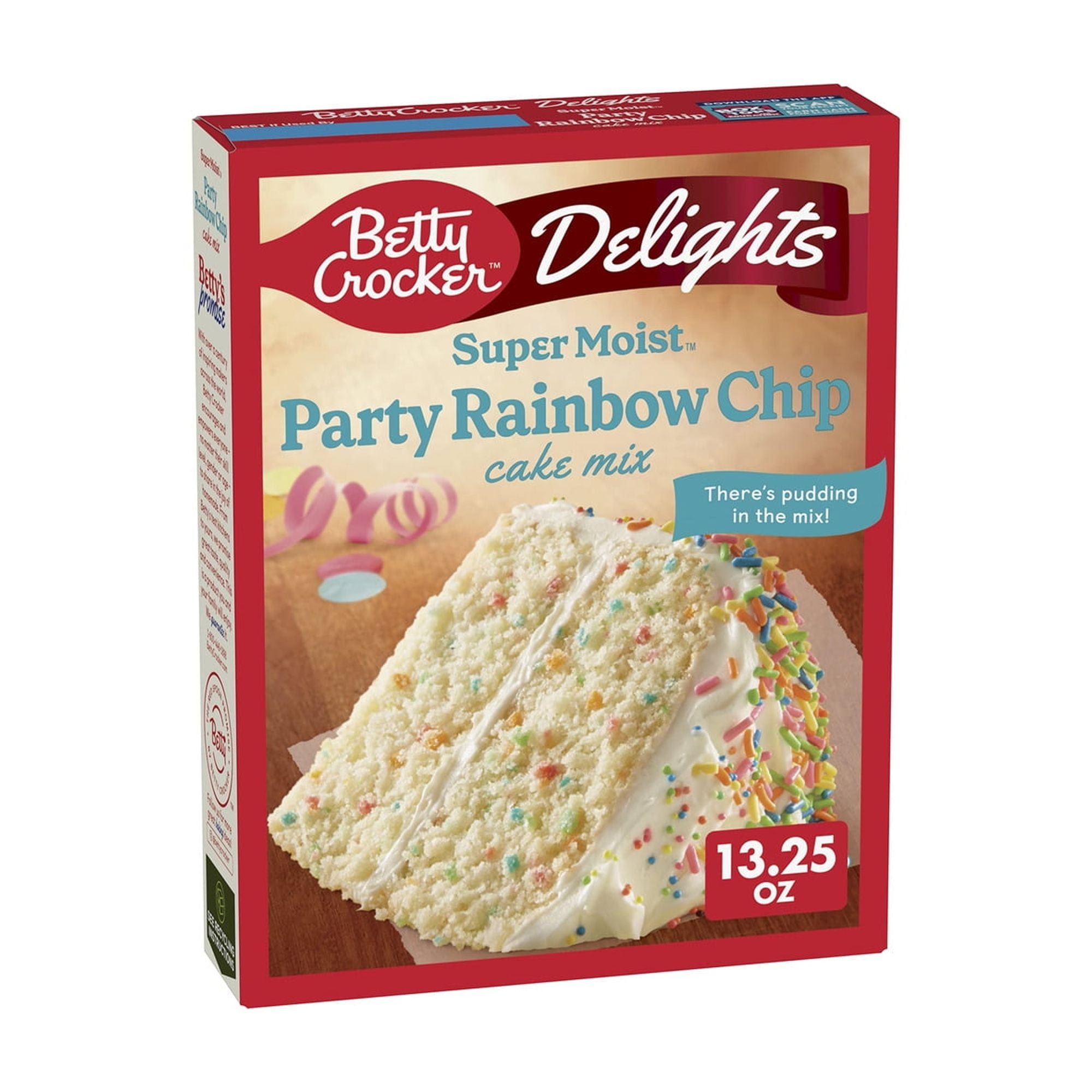 Betty Crocker Delights Super Moist Party Rainbow Chip Cake Mix