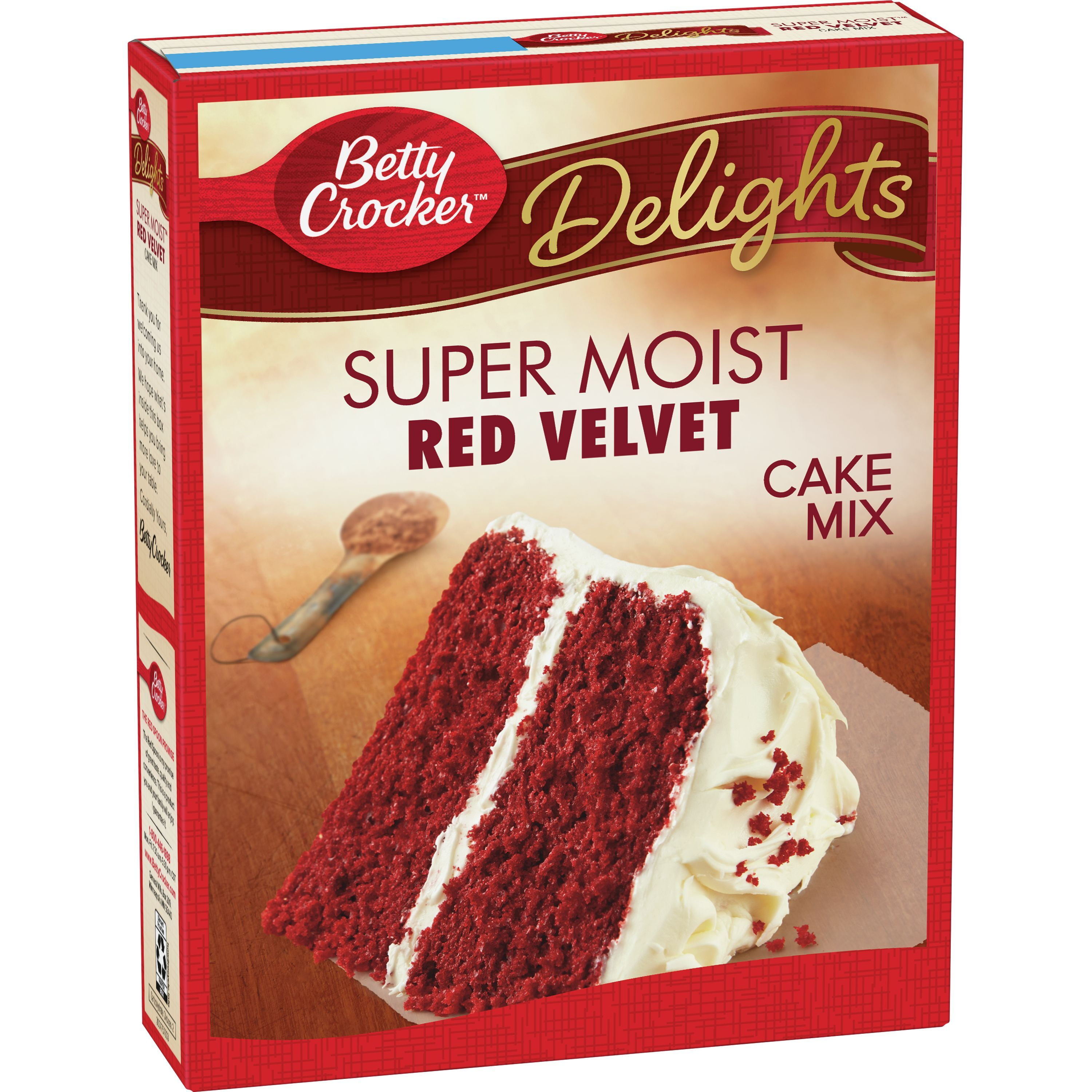 Betty Crocker Delights Super Red Velvet Mix, 15.25 oz. - Walmart.com