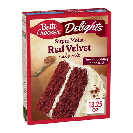 Betty Crocker Delights Super Moist Red Velvet Cake Mix (Pack of 4)