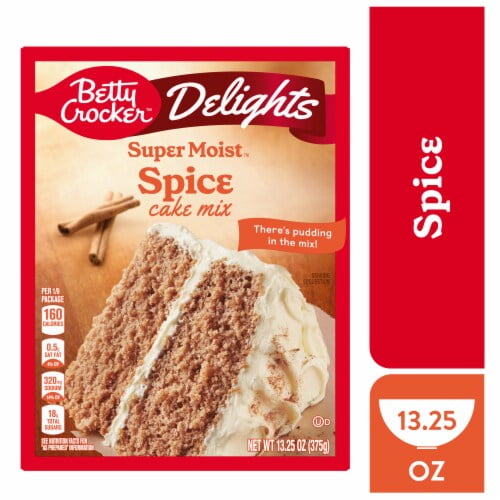 Betty Crocker Delights Super Moist Spice Cake Mix 13.25 oz - Pack of 2