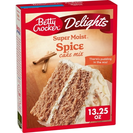 Betty Crocker Delights Super Moist, Spice, Cake Mix, 13.25 oz