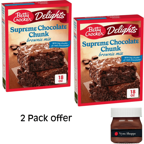 Betty Crocker Delights Supreme Chocolate Chunk Brownie Mix, 18 oz.