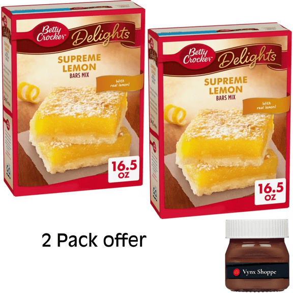 Betty Crocker Delights Supreme Lemon Bars Mix, 16.5 oz.
