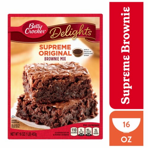 Betty Crocker Delights Supreme Original Brownie Mix 16 oz - Pack of 2