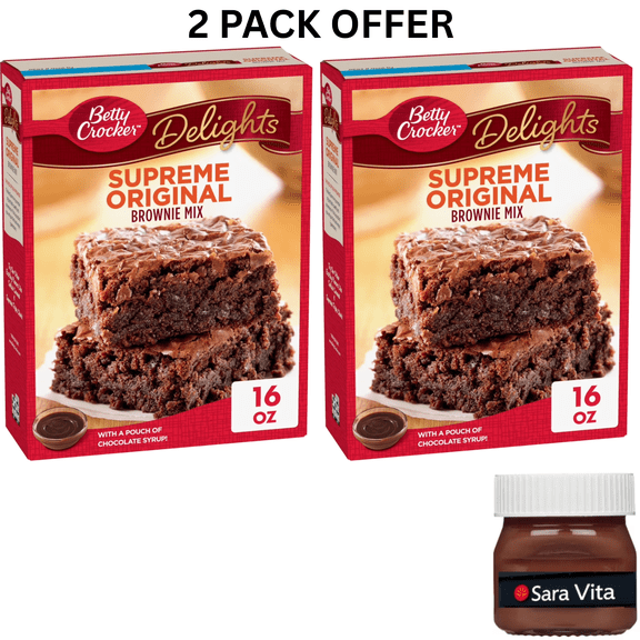 Betty Crocker Delights Supreme Original Brownie Mix, 16 oz.