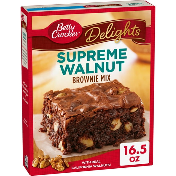 Betty Crocker Delights Supreme Walnut Brownie Mix, 16.5 oz.
