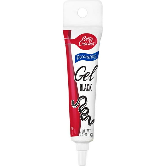 Betty Crocker Dessert Decorating Writing Gel, Black, 0.67 Ounces (Pack of 6)
