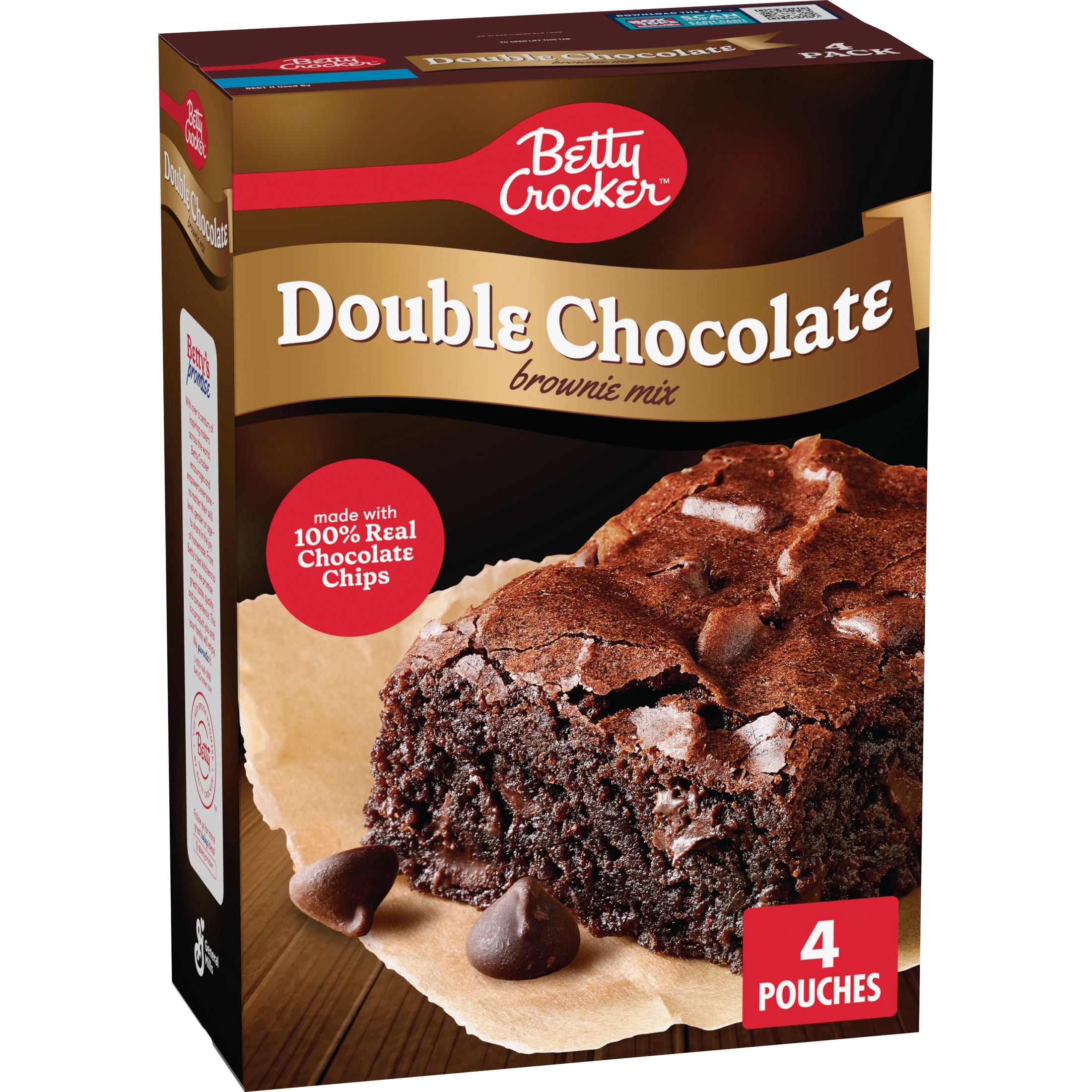Betty Crocker Double Chocolate Brownie Mix 4 Pack