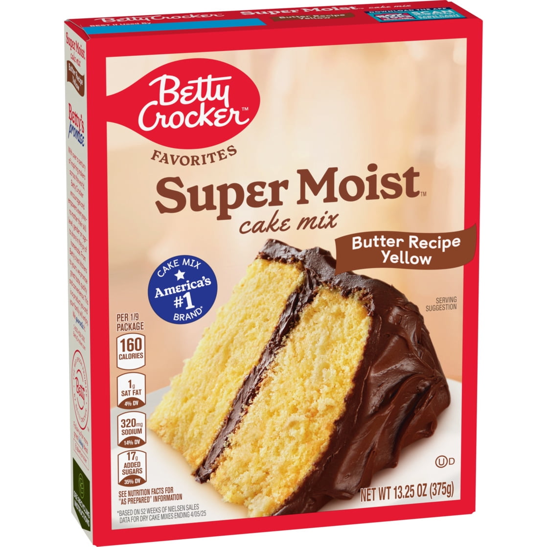 Betty Crocker Favorites Super Moist Butter Recipe Yellow Cake Mix, 13.25 oz