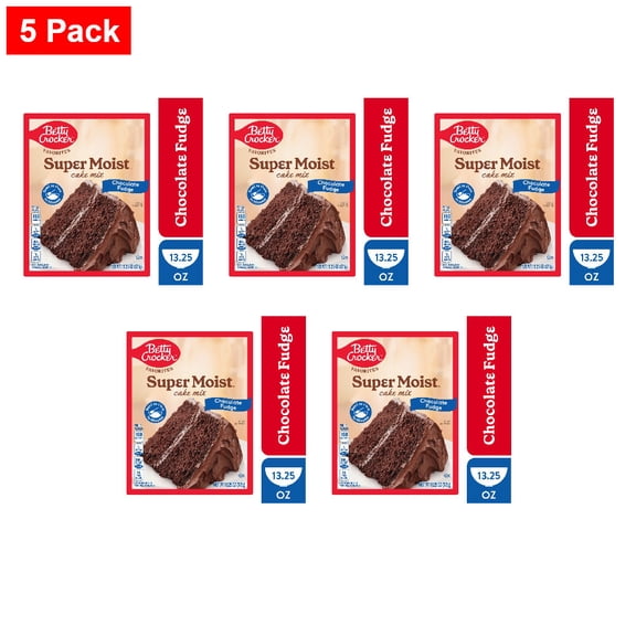 Betty Crocker Favorites Super Moist Chocolate Fudge Cake Mix 13.25 oz - 5 Pack