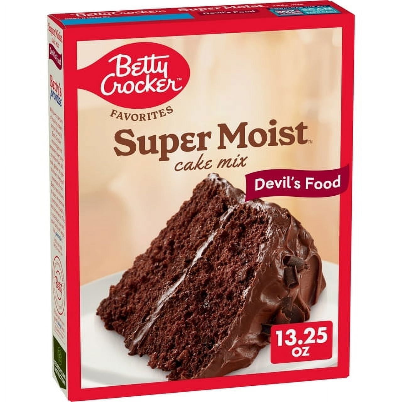 Betty Crocker Favorites Super Moist Devil's Food Cake Mix, 13.25 oz, Pack of 6