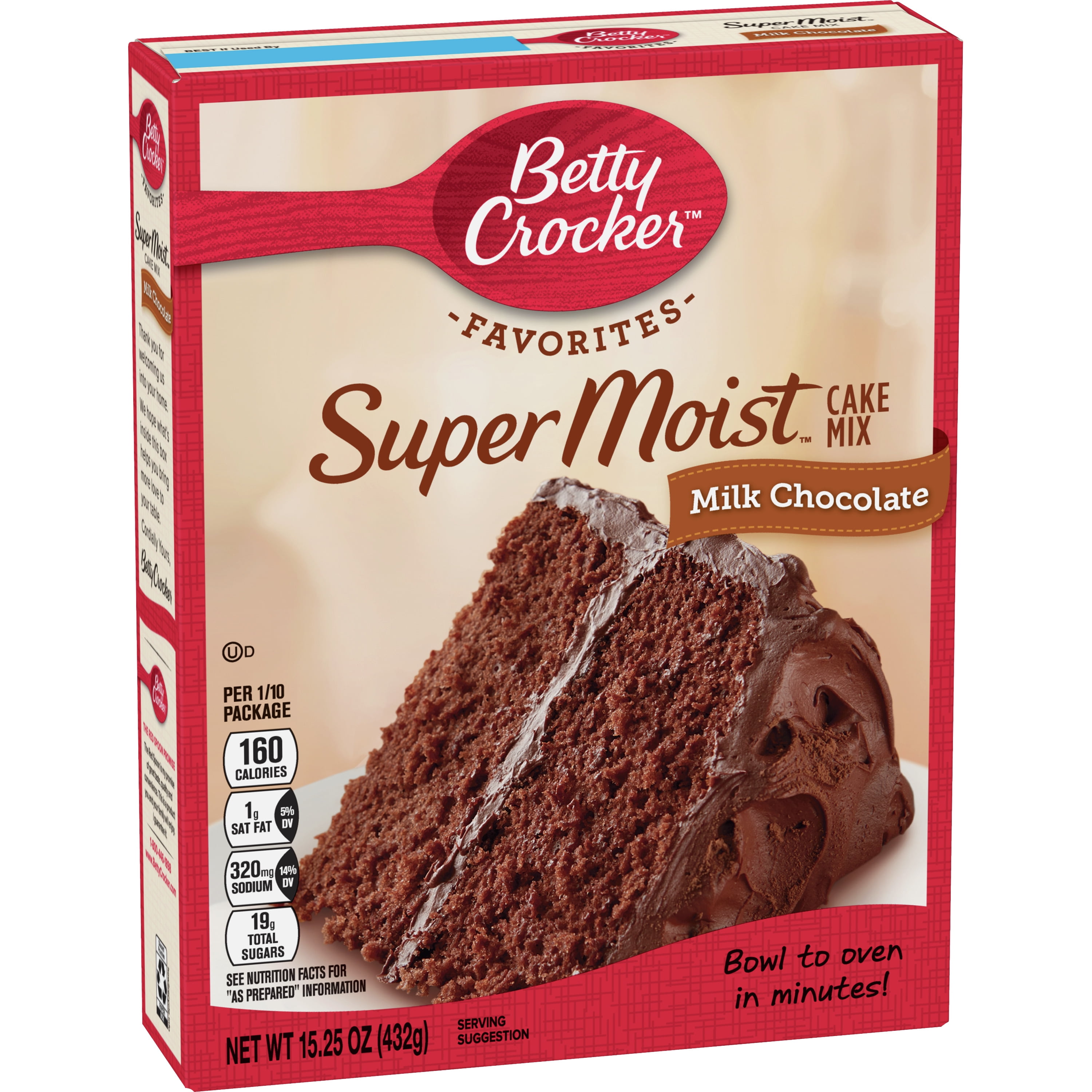 Betty Crocker Favorites Super Moist Milk Chocolate Cake Mix, 15.25 oz.