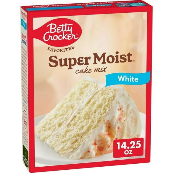 Betty Crocker Favorites Super Moist White Cake Mix, 14.25 oz, Pack of 6