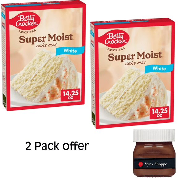 Betty Crocker Favorites Super Moist White Cake Mix, Holiday Baking, 14.25 oz