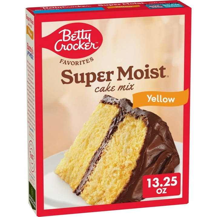 Betty Crocker Favorites Super Moist Yellow Cake Mix, 13.25 oz, Pack of 6