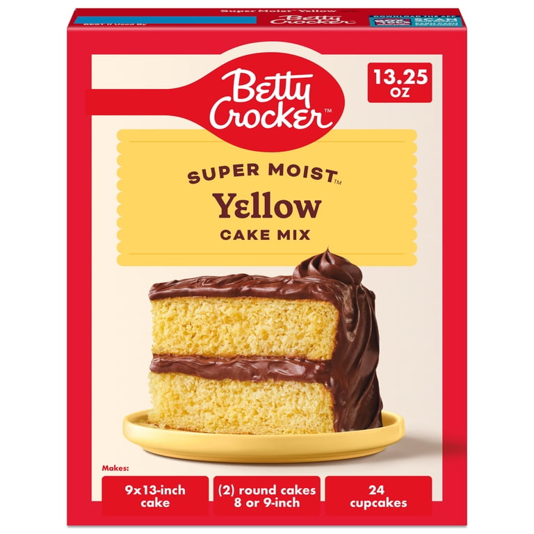 Betty Crocker, Cake Mix, 13.25 oz, Super Moist Yellow - Walmart.com