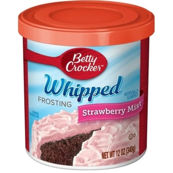 Betty Crocker Frosting Whipped Strawberry Mist 12 oz (Pack of 96)