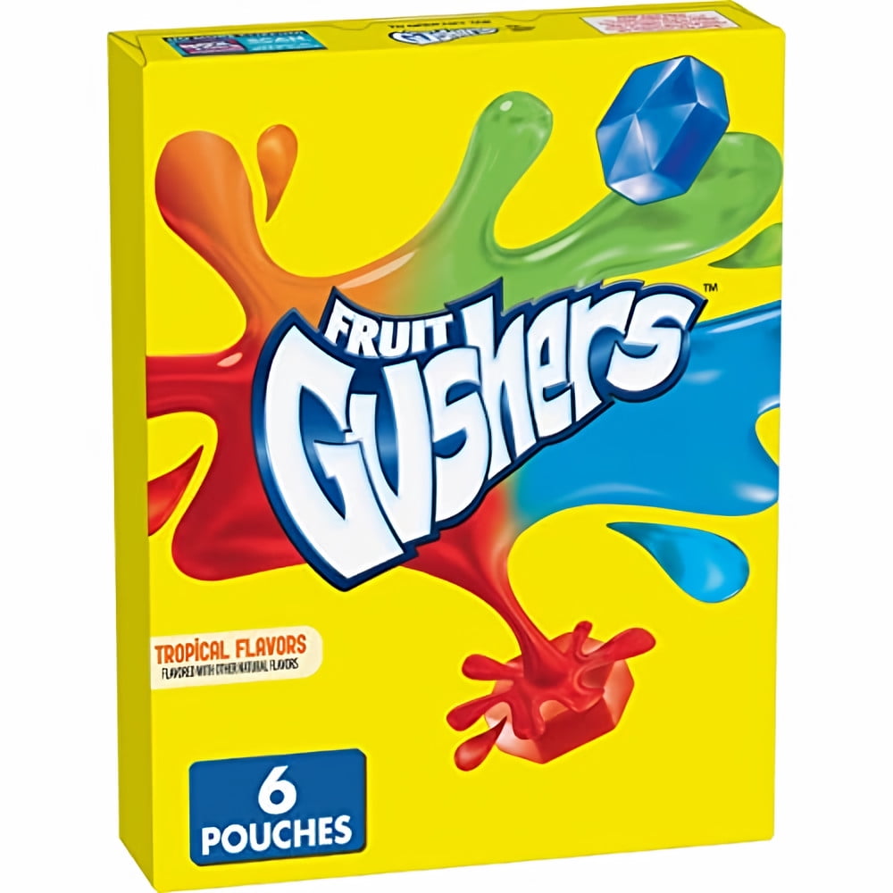 Betty Crocker Fruit Gushers Fruit Snacks, Tropical Flavors (Pack of 72)