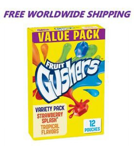 Betty Crocker Fruit Gushers Fruit Snacks Variety Snack Pack