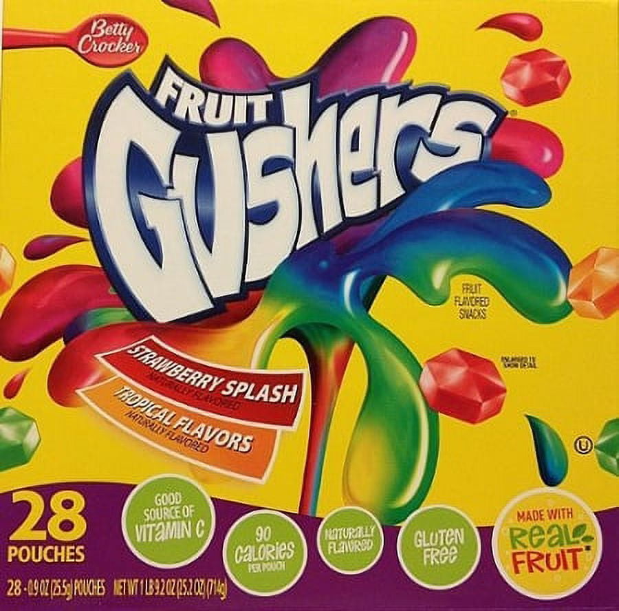 Betty Crocker Fruit Gushers, (Pack of 28)