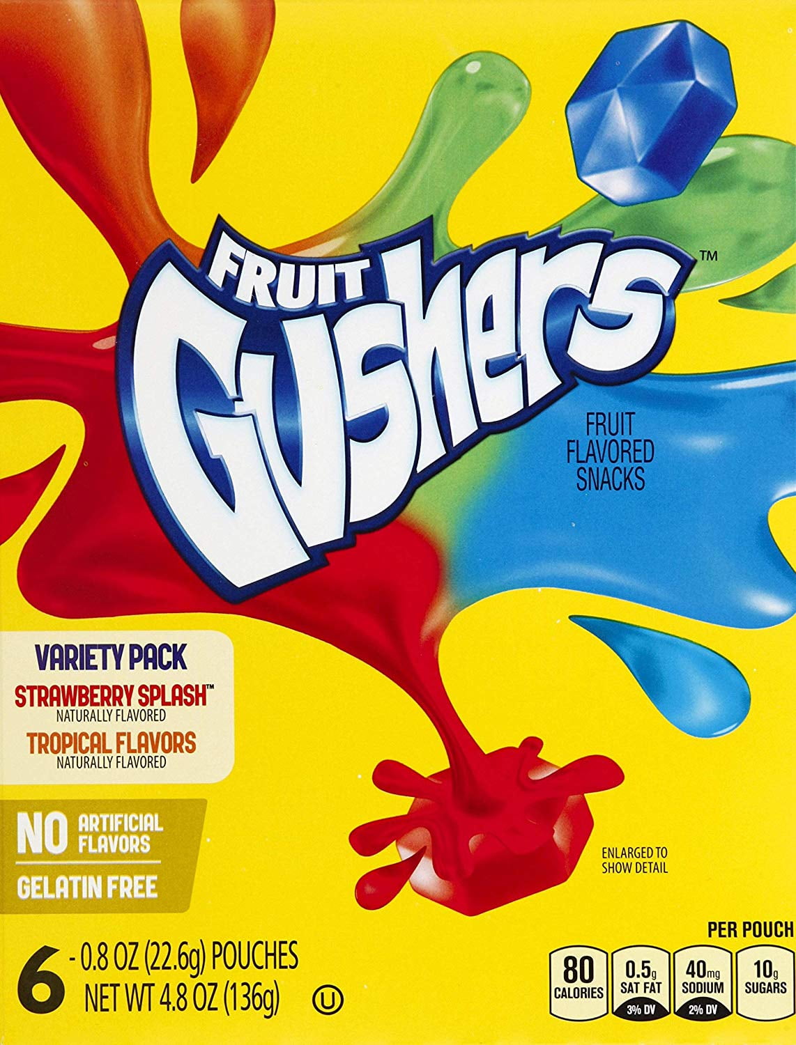 Betty Crocker Fruit Gushers Variety Pack (Pack of 12)