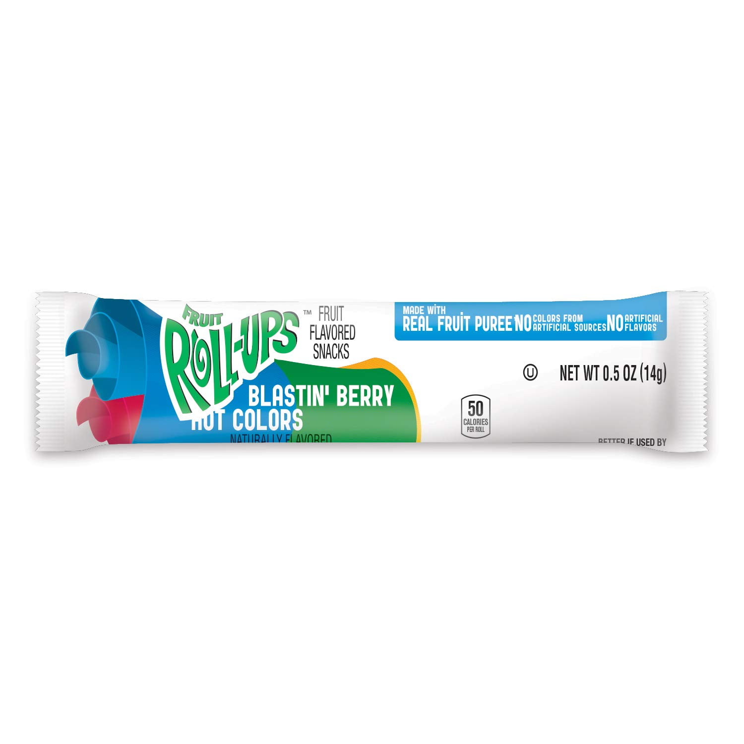 Betty Crocker Fruit Roll Ups, Blastin' Berry Hot Colors, 0.5 Oz, 96 Count
