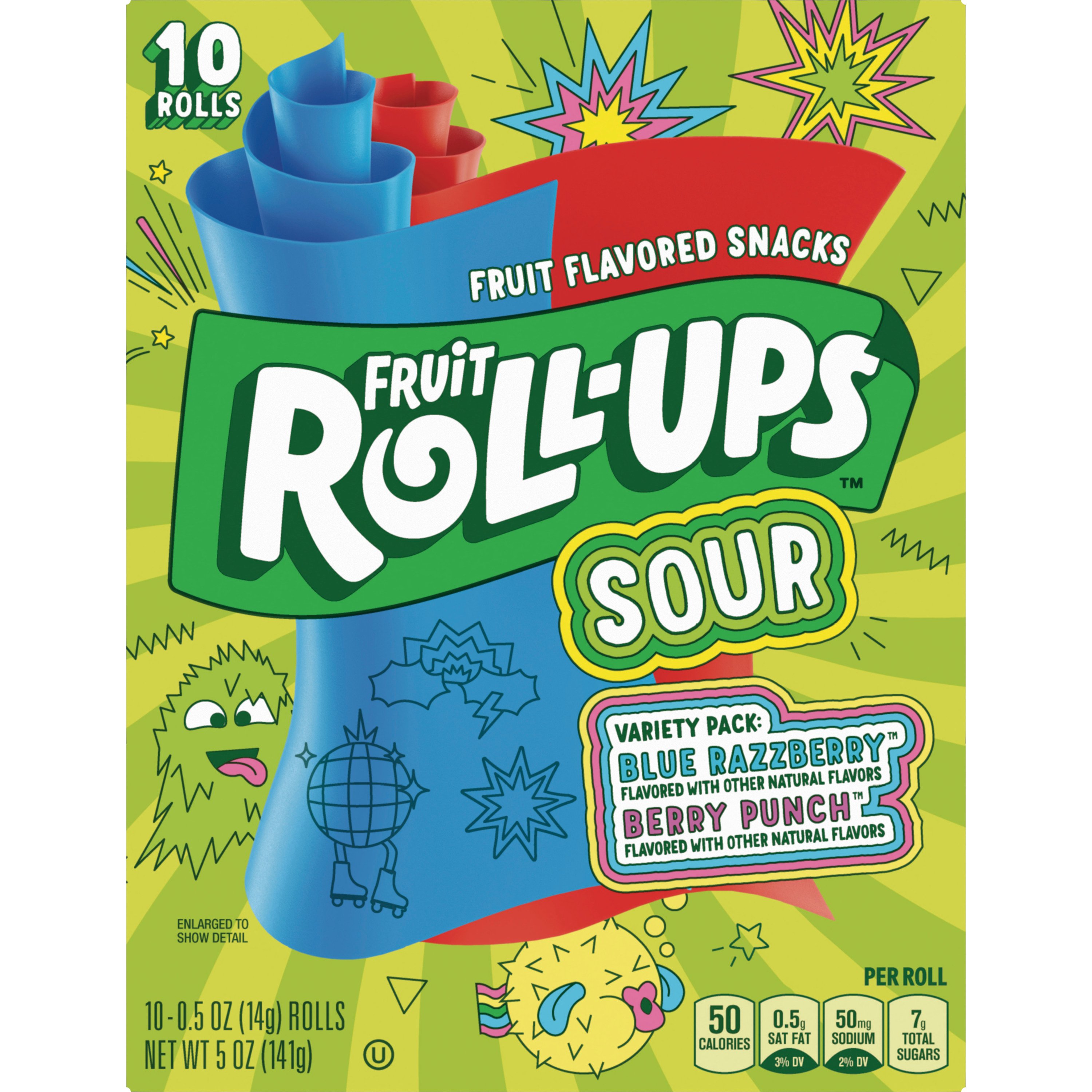 Betty Crocker Fruit Roll Ups Sour Blue Razzberry Berry Punch Fruit Betty Crocker Fruit Roll Ups Sour Blue Razzberry Berry Punch Fruit