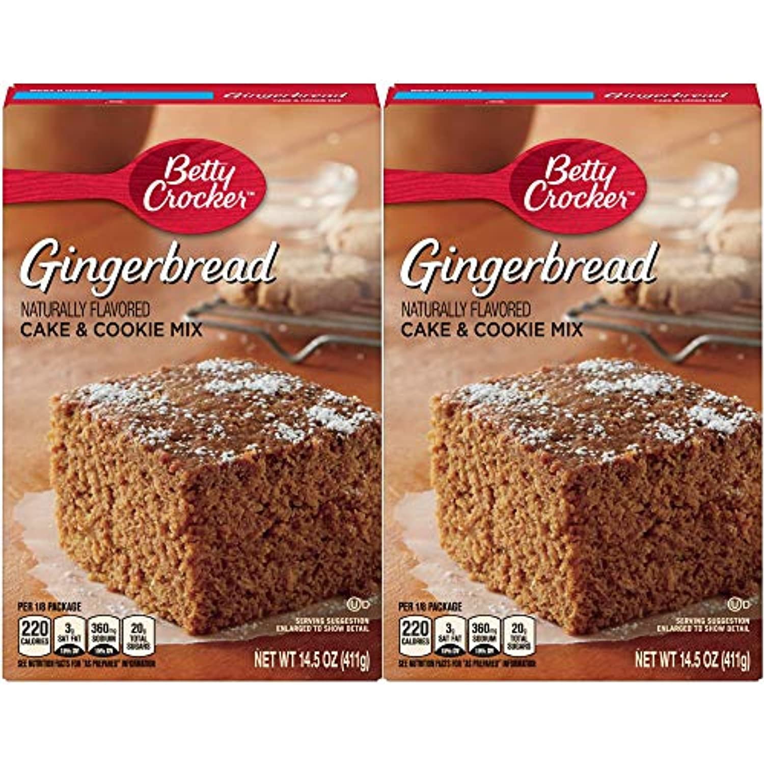 Betty Crocker Gingerbread Cake & Cookie Mix - 14.5 Oz - 2 Pk