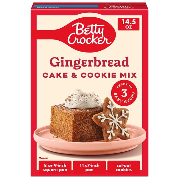 Betty Crocker Gingerbread Cake and Cookie Mix, 14.5 oz.