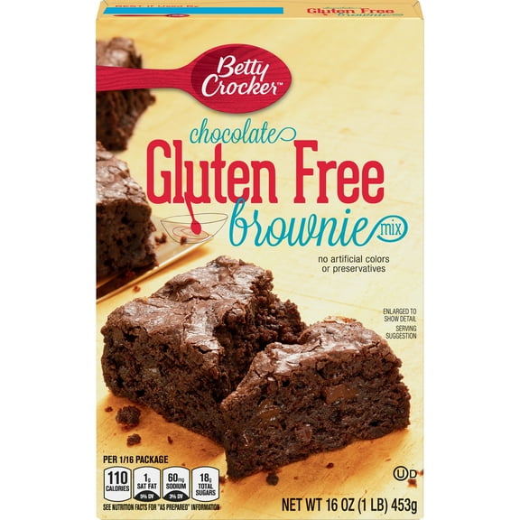 Betty Crocker Gluten Free Brownie Mix Chocolate 16 oz (Pack of 60)