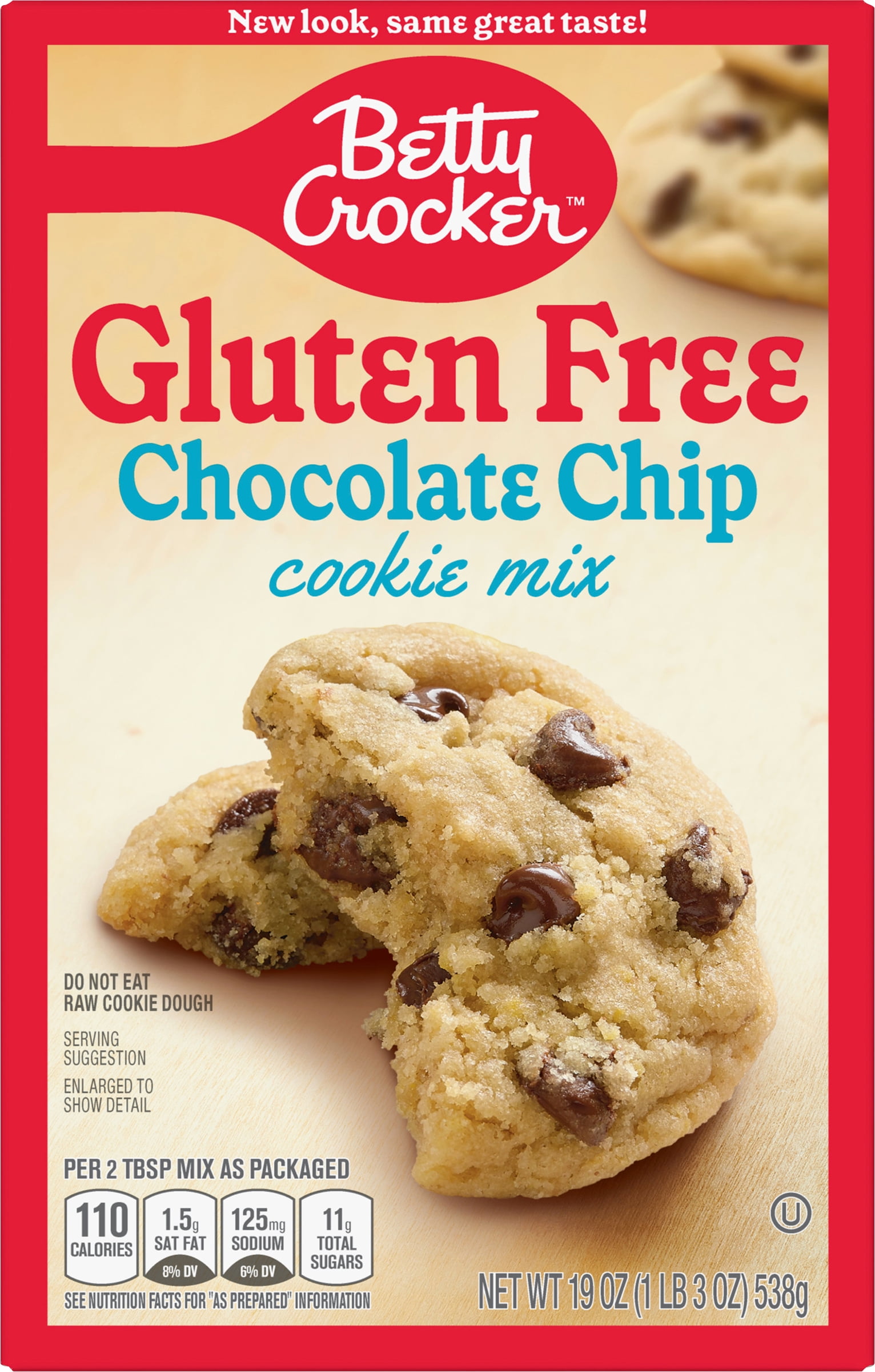 rulletrappe Stratford på Avon margen Betty Crocker Gluten Free Chocolate Chip Cookie Mix, 19 oz. - Walmart.com