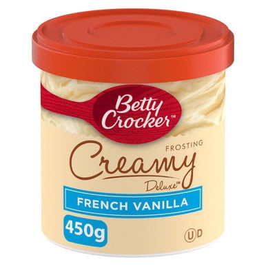 Betty Crocker Gluten Free Creamy Deluxe French Vanilla Frosting, 450g/15.75 oz.