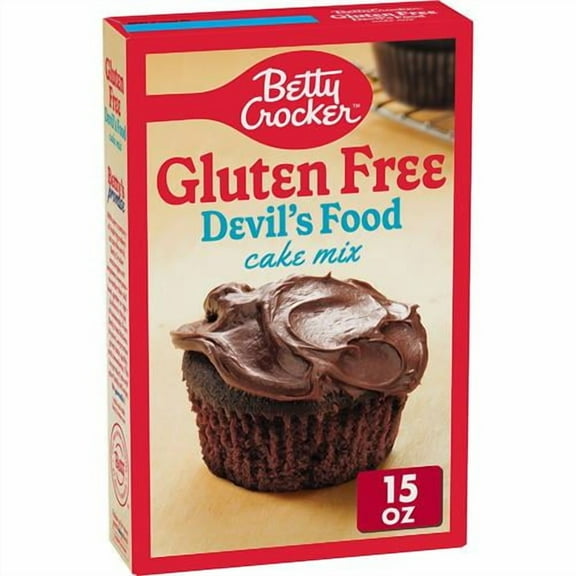 Betty Crocker Gluten Free Devils Food Cake Mix, 15 Oz. - Pack of 2