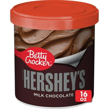 Betty Crocker HERSHEY'S Milk Chocolate Frosting, Gluten Free, 16 oz
