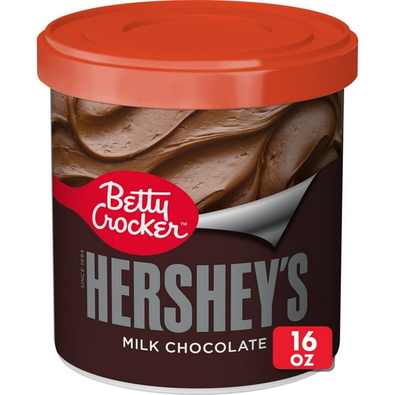 Betty Crocker HERSHEY'S Milk Chocolate Frosting, Gluten Free, 16 oz