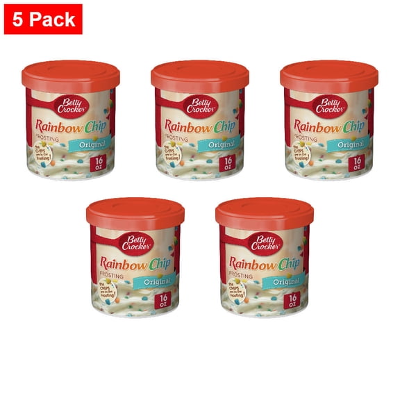 Betty Crocker Gluten Free Rainbow Chip Frosting 16 oz - 5 Pack